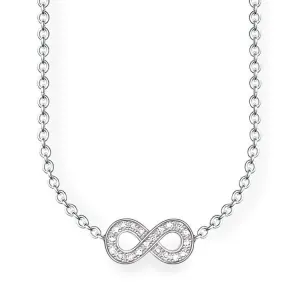 Thomas Sabo Glam And Soul Sterling Silver Diamond Infinity Necklace