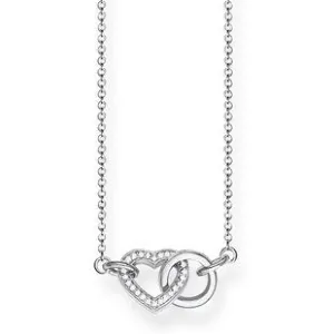Thomas Sabo Glam And Soul Sterling Silver Zirconia Together Forever Heart Necklace