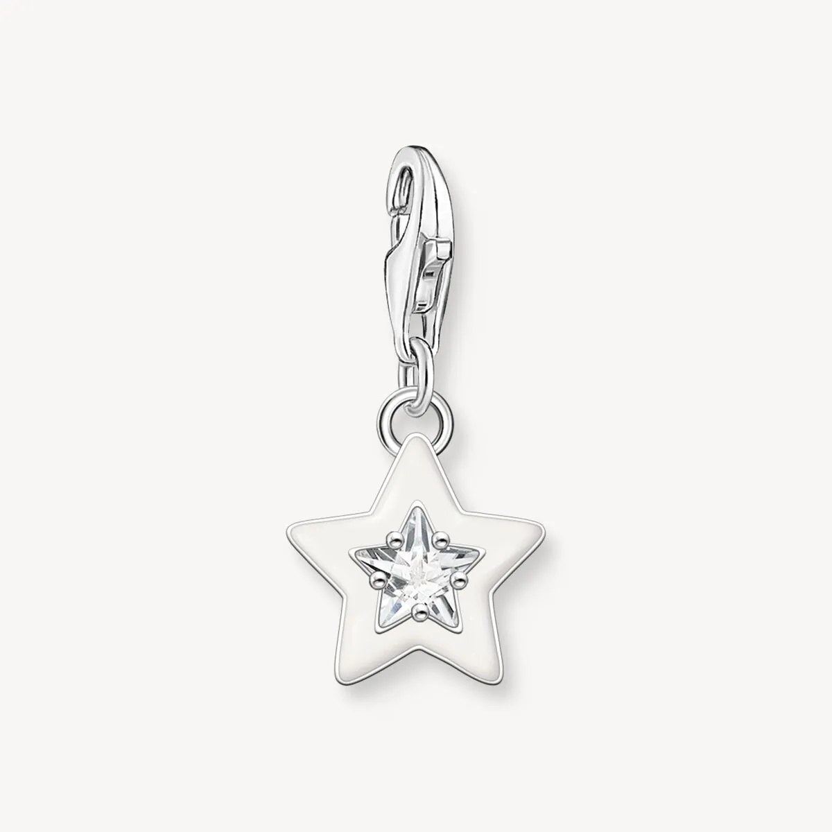 Thomas Sabo Glow In The Dark White Star Charm
