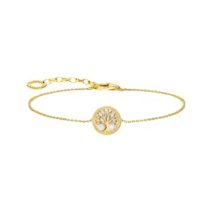Thomas Sabo - Gold-plated bracelet with tree of love pendant and cold enamel