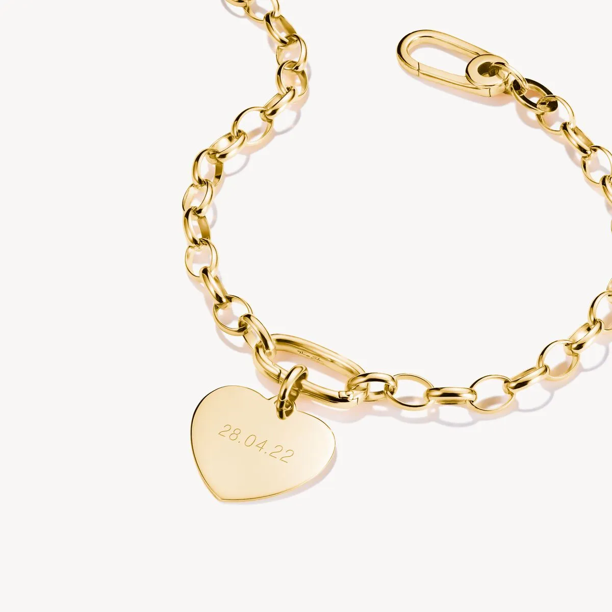 Thomas Sabo Gold Plated Large Heart Connect Charm
