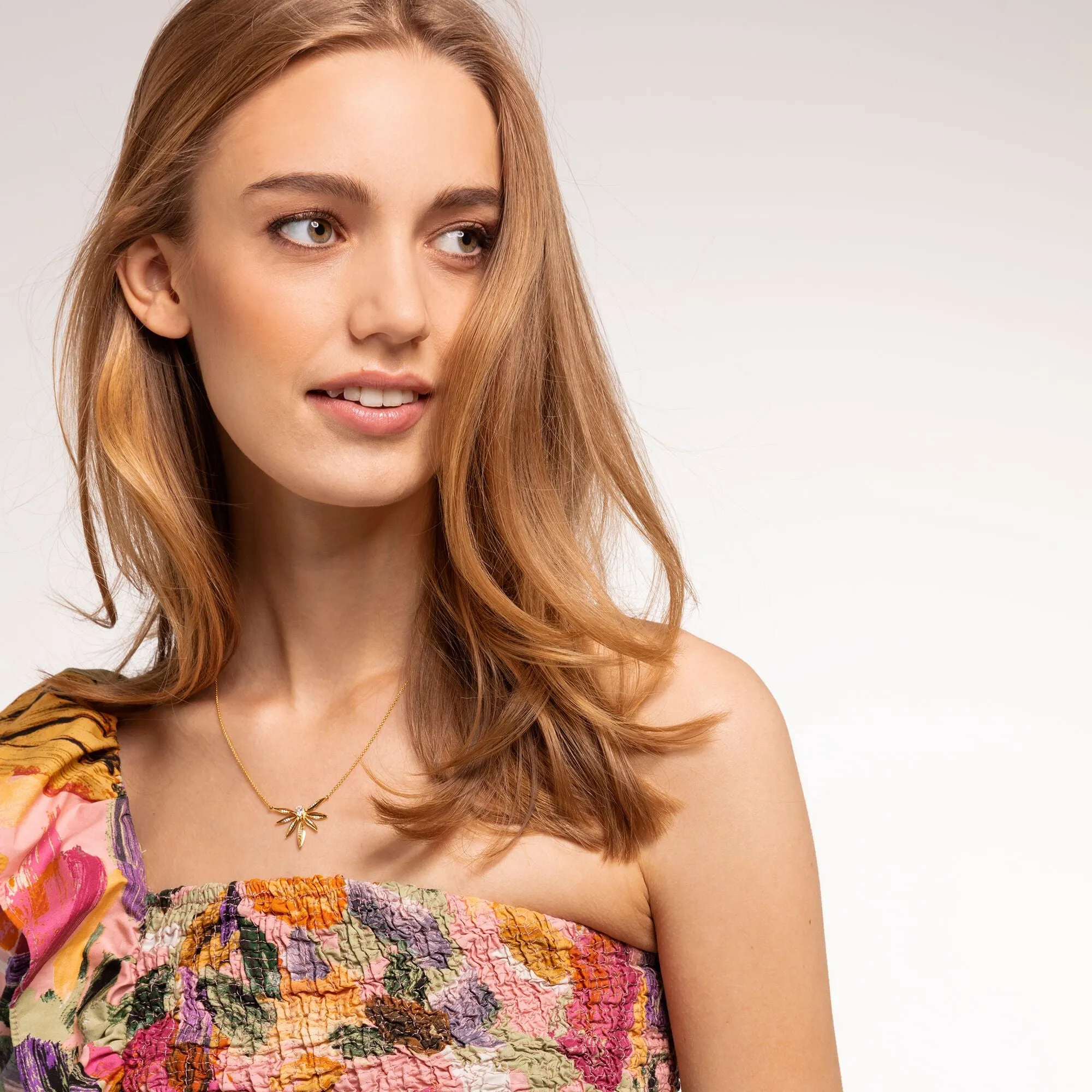Thomas Sabo Gold-Plated Leaves Necklace