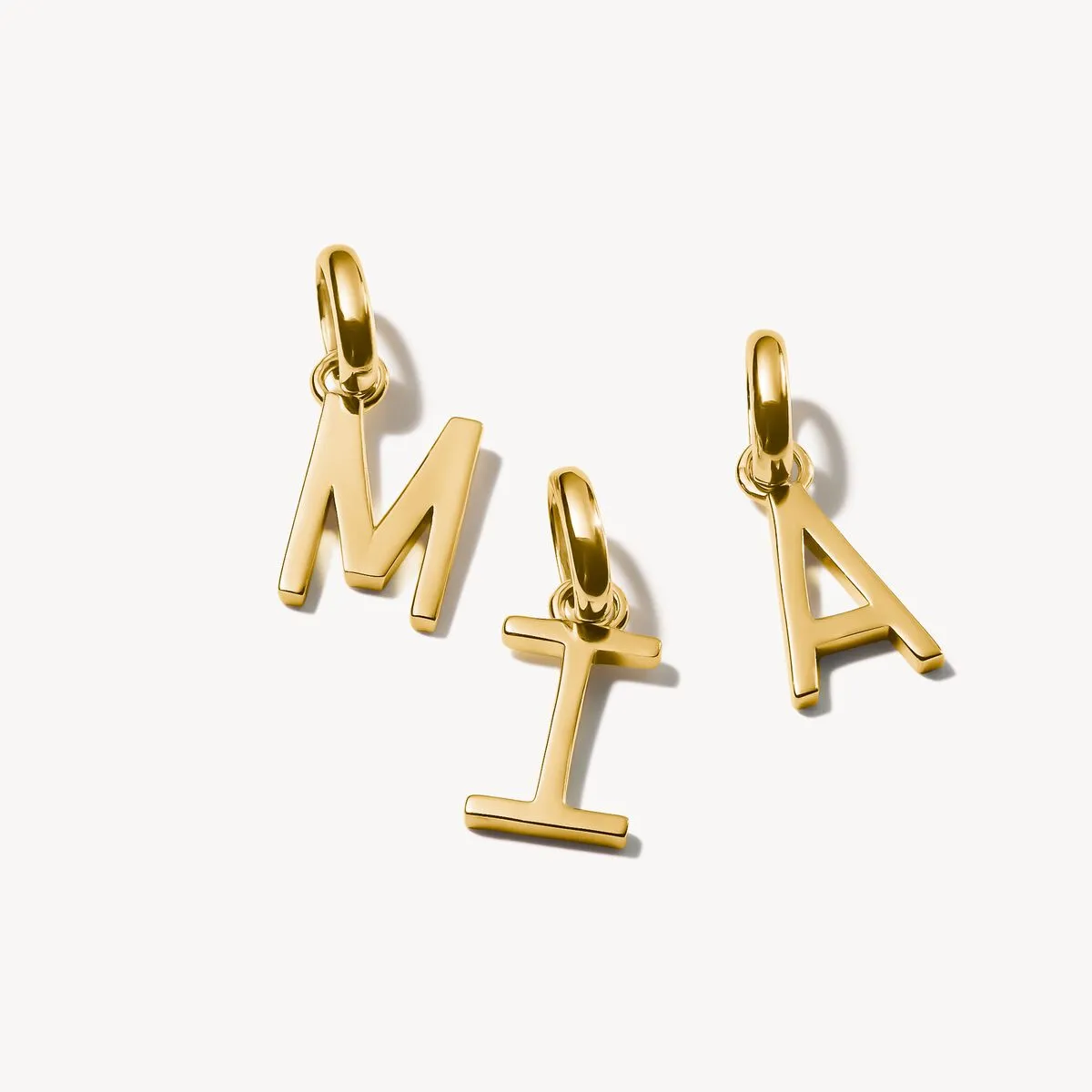 Thomas Sabo Gold Plated Letter A Connect Charm