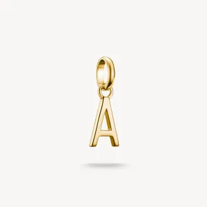 Thomas Sabo Gold Plated Letter A Connect Charm