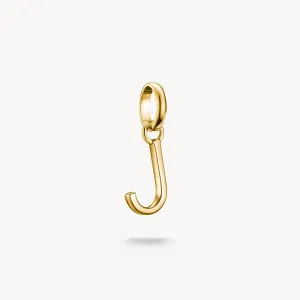 Thomas Sabo Gold Plated Letter J Connect Charm