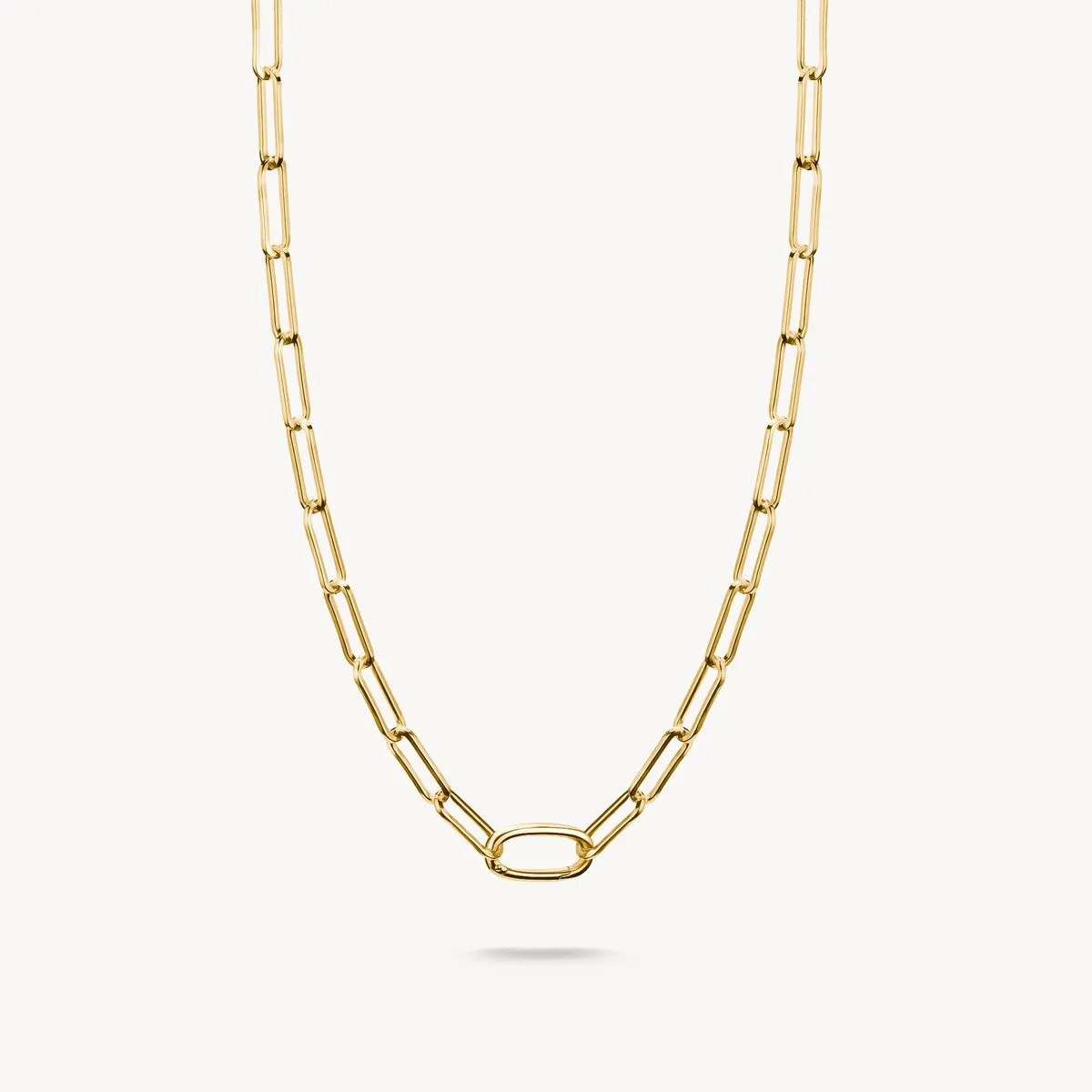 Thomas Sabo Gold Plated Paperclip Connect Link Necklace