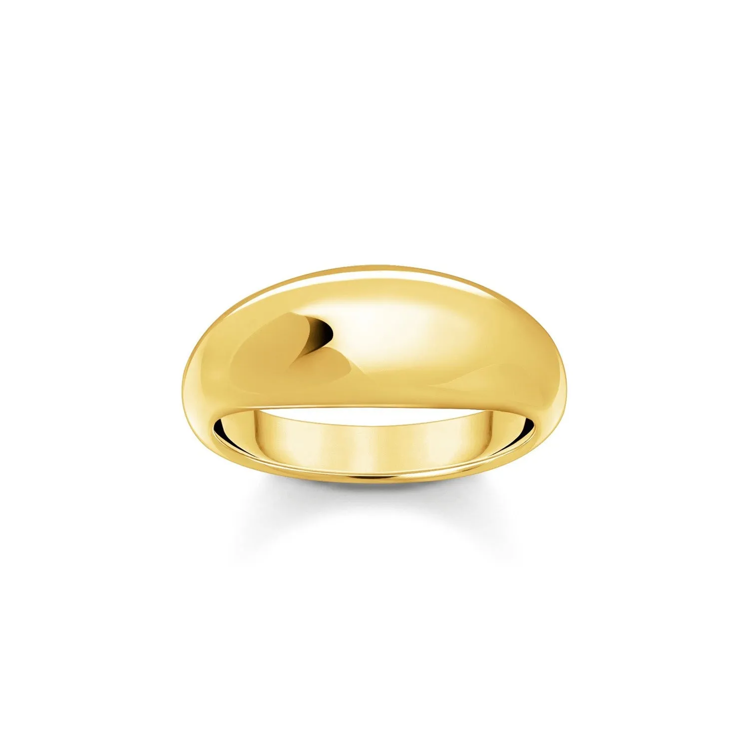 Thomas Sabo Gold Plated Sterling Silver Bold Timeless Ring