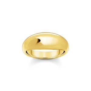 Thomas Sabo Gold Plated Sterling Silver Bold Timeless Ring