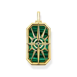 Thomas Sabo Gold Plated Sterling Silver Compass Star Pendant