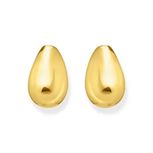 Thomas Sabo Gold Plated Sterling Silver Essential Drop Shape Stud Earrings