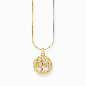 Thomas Sabo Gold Plated Sterling Silver Tree of Love Necklace