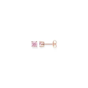 Thomas Sabo Hot Pink Stone Rose Gold Ear Studs