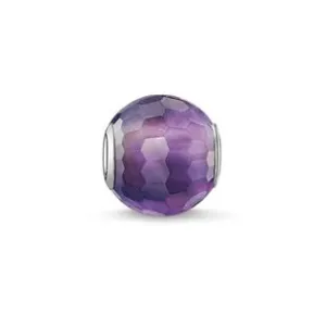 Thomas Sabo Karma Beads Sterling Silver Amethyst Charm