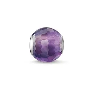 Thomas Sabo Karma Beads Sterling Silver Amethyst Charm