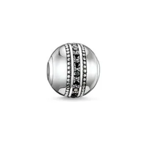 Thomas Sabo Karma Beads Sterling Silver Black Zirconia Fast Lane Charm D