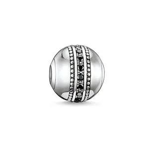Thomas Sabo Karma Beads Sterling Silver Black Zirconia Fast Lane Charm D