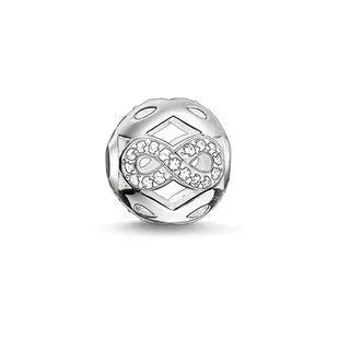 Thomas Sabo Karma Beads Sterling Silver White Zirconia Infinity Charm D