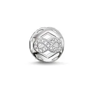 Thomas Sabo Karma Beads Sterling Silver White Zirconia Infinity Charm D
