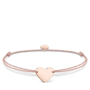 Thomas Sabo Little Secrets Rose Gold Plated Silver Pink Heart Bracelet