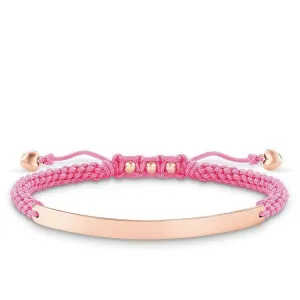 Thomas Sabo Love Bridge Rose Gold Pink Heart Bracelet D