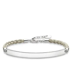 Thomas Sabo Love Bridge Sterling Silver Beige Mokuba Bracelet