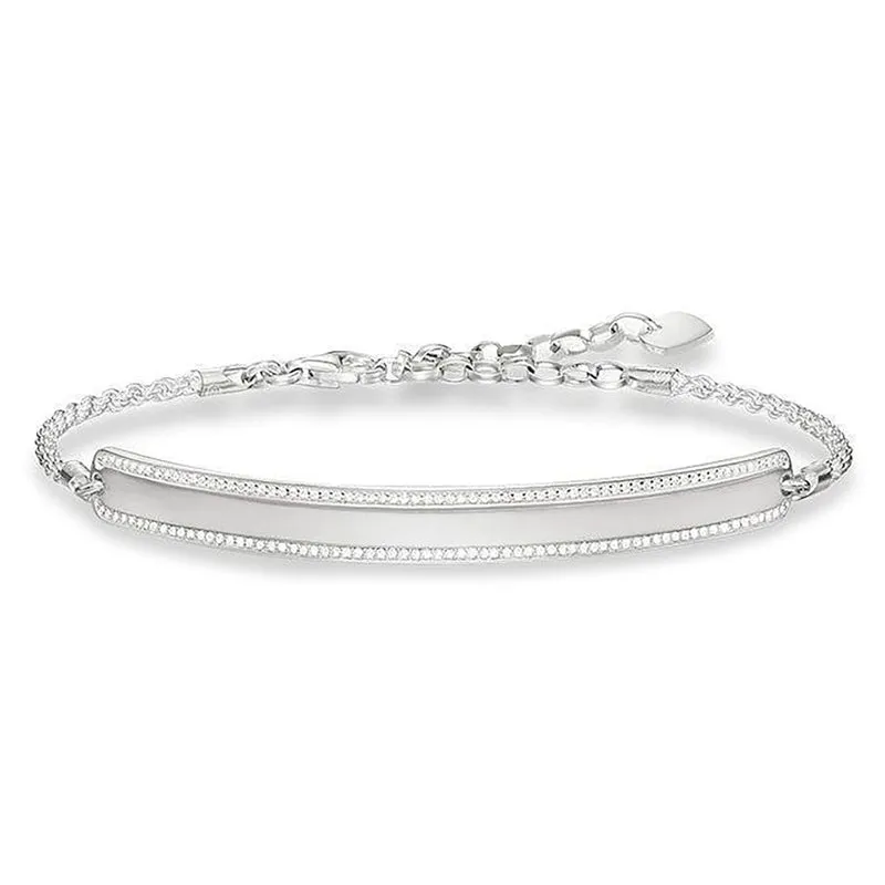Thomas Sabo Love Bridge Sterling Silver White Zirconia Bracelet D