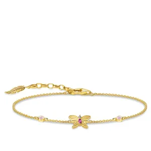 Thomas Sabo Magic Garden Gold Plated Butterfly Bracelet