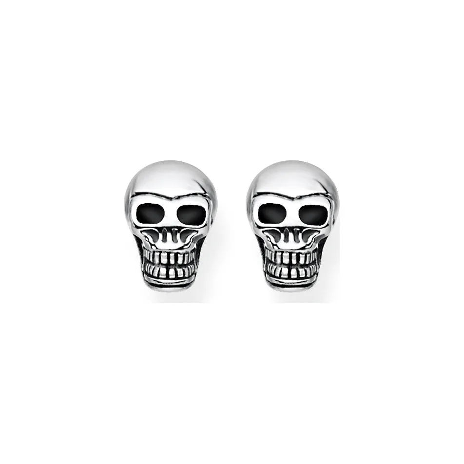 Thomas Sabo Rebel At Heart Sterling Silver Skull Stud Earrings