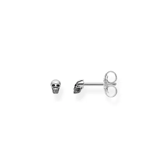 Thomas Sabo Rebel At Heart Sterling Silver Skull Stud Earrings