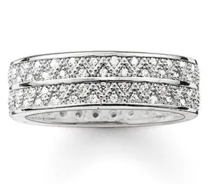 Thomas Sabo Ring Glam And Soul White Zirconia Silver D