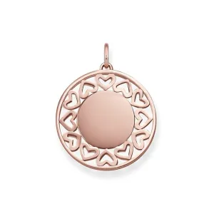 Thomas Sabo Rose Gold Coloured Heart Pendant Charm