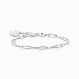 Thomas Sabo Sterling Silver Charmista Member Charm Bracelet with White Coin