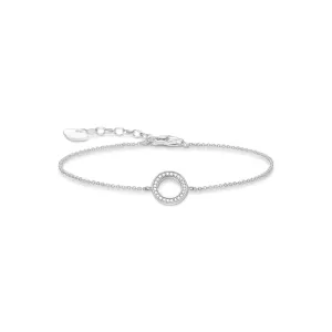 Thomas Sabo Sterling Silver Cubic Zirconia Open Circle Bracelet