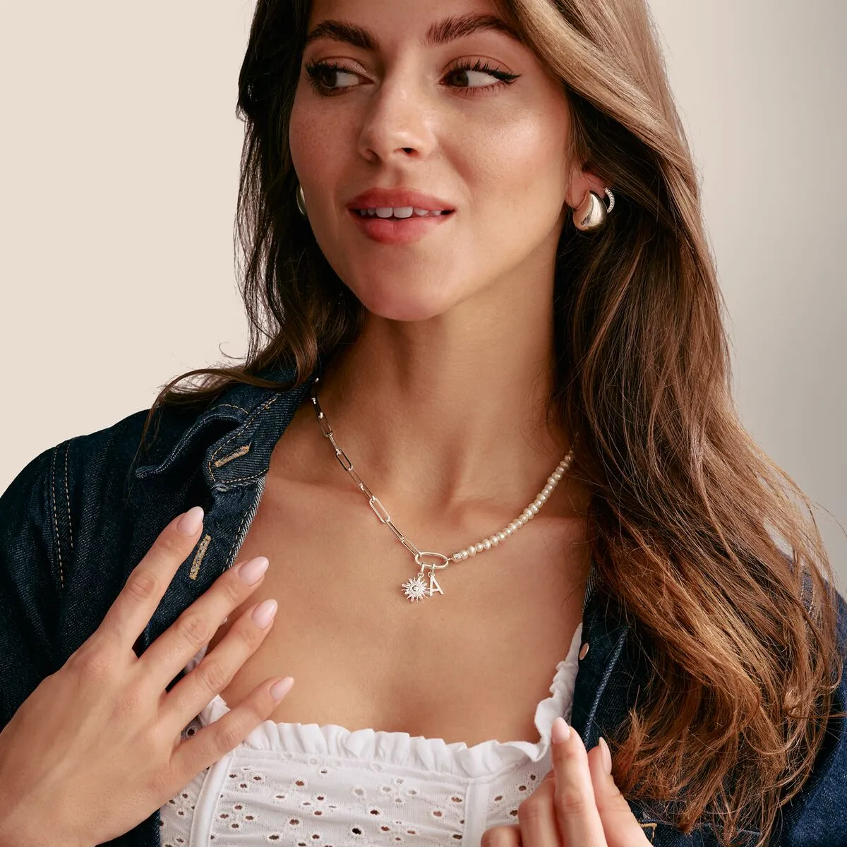 Thomas Sabo Sterling Silver Letter H Connect Charm