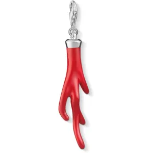 Thomas Sabo Sterling Silver Red Coral Pendant Charm