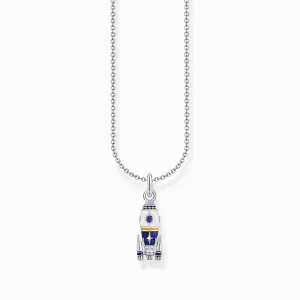 Thomas Sabo Sterling Silver Rocket Enamel Necklace