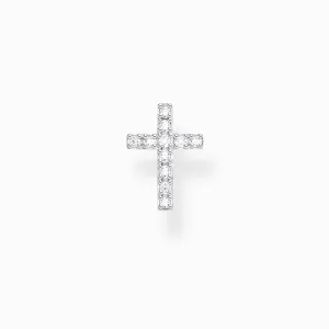 Thomas Sabo Sterling Silver Single Cross Stud Earrings