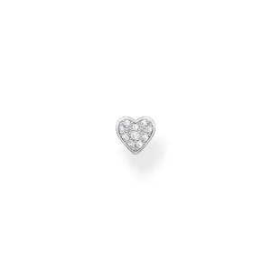 Thomas Sabo Sterling Silver Sparkling Heart Single Stud Earring