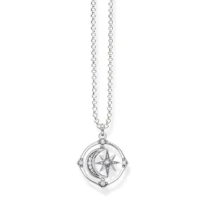 Thomas Sabo Sterling Silver Star Moon Necklace D
