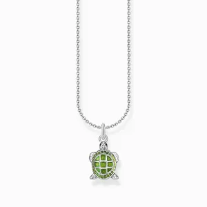 Thomas Sabo Sterling Silver Turtle Enamel Necklace