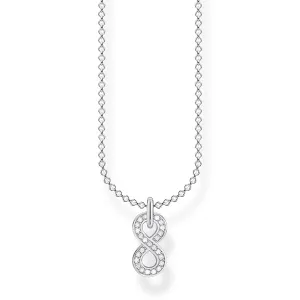Thomas Sabo Sterling Silver White CZ Infinity Necklace D