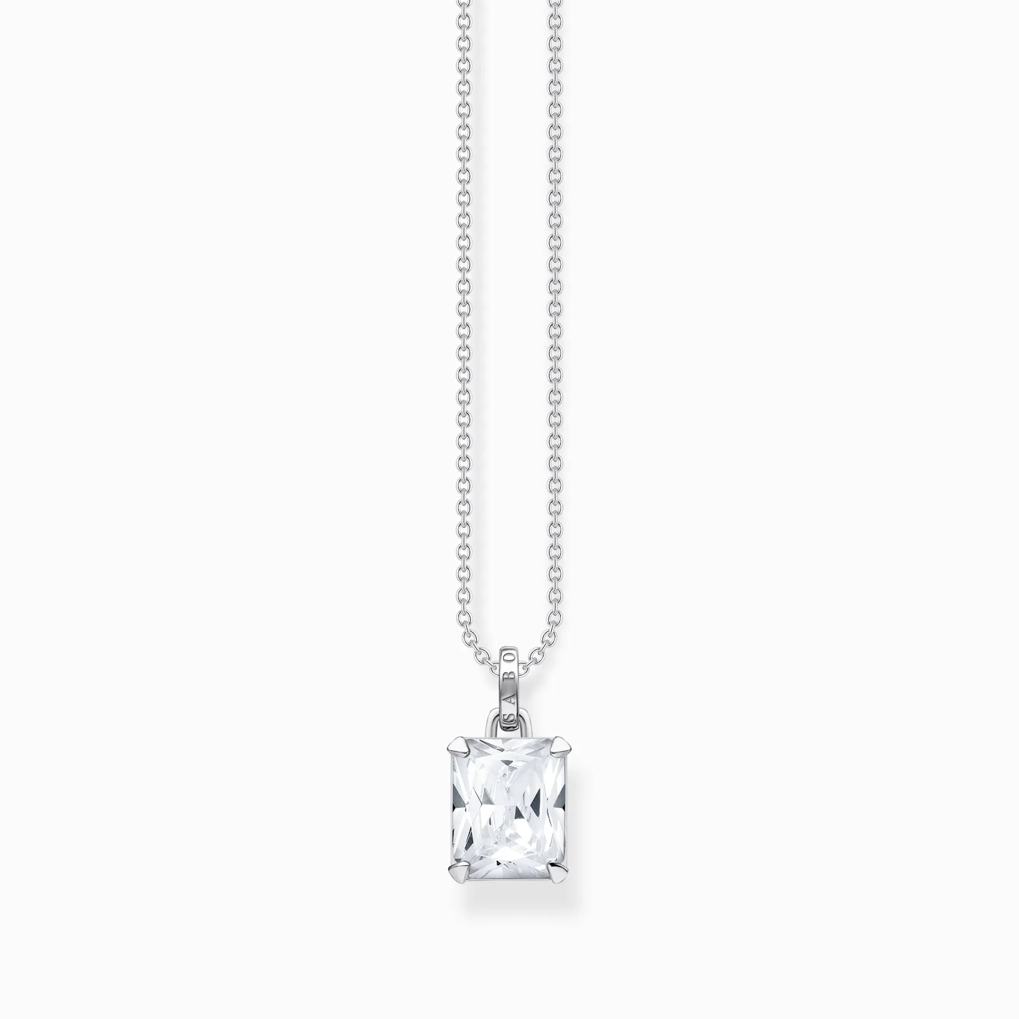 Thomas Sabo Sterling Silver White Stones Necklace