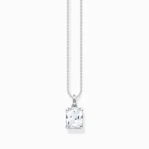 Thomas Sabo Sterling Silver White Stones Necklace