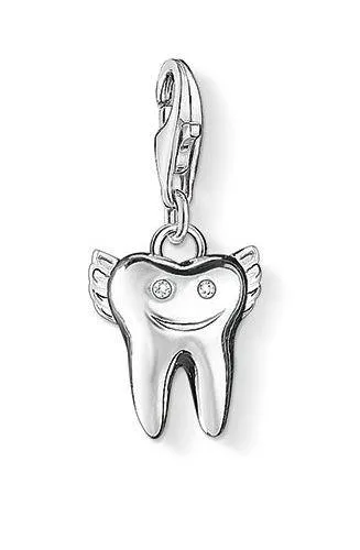 Thomas Sabo Sterling Silver White Zirconia Tooth Fairy Charm D