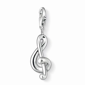 Thomas Sabo Charm Club Sterling Silver Treble Clef Charm D