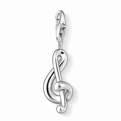 Thomas Sabo Charm Club Sterling Silver Treble Clef Charm D