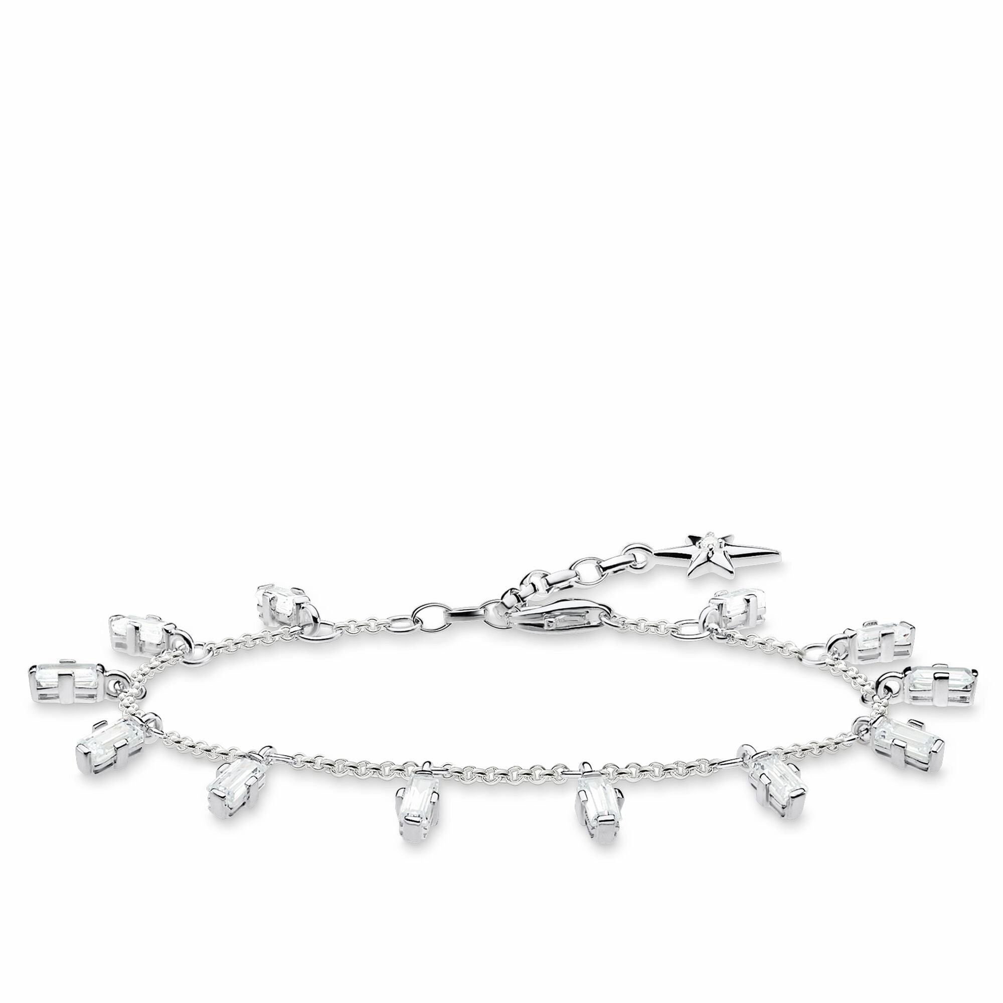 Thomas Sabo Glam & Soul Sterling Silver CZ Baguette Cut Bracelet