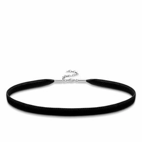 Thomas Sabo Glam And Soul Sterling Silver Black Choker Necklace