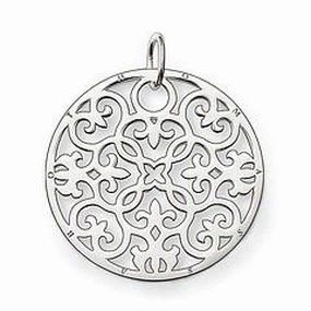 Thomas Sabo Glam And Soul Sterling Silver Ornament Pendant Large