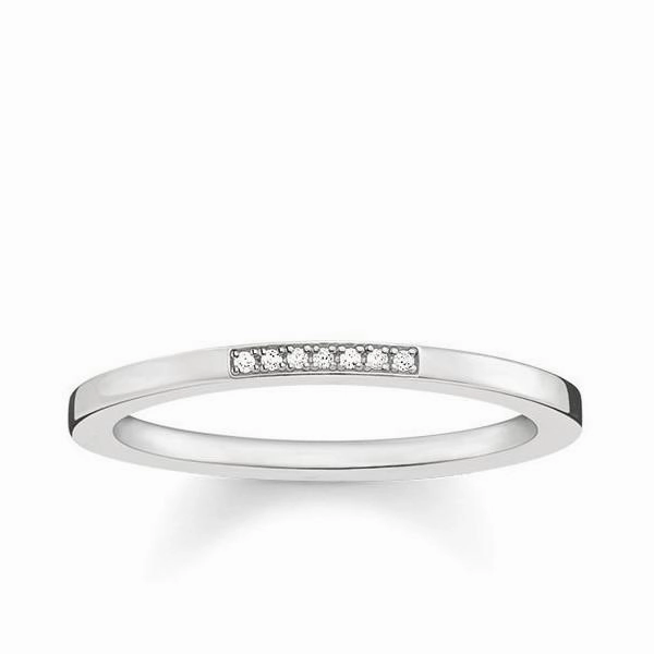 Thomas Sabo Glam And Soul Sterling Silver White Diamond Ring D